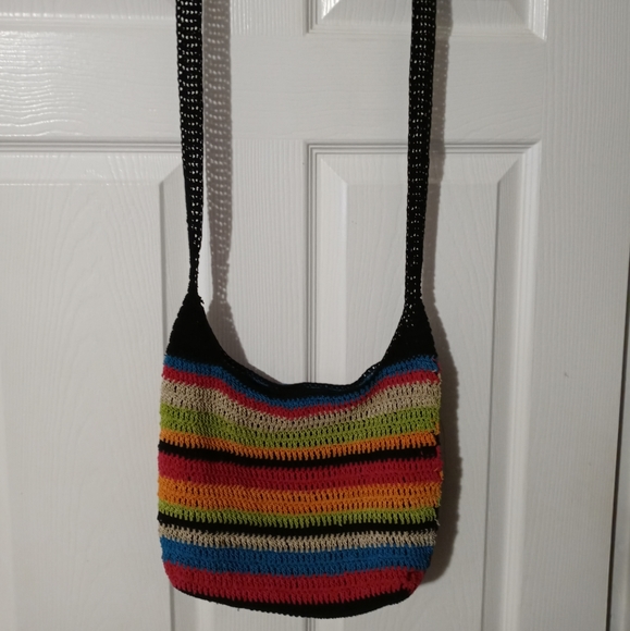 🚜🏩HANDMADE CROCHET BOHO BAG🥀🏡12"×10"x24" STRAP CROSSBODY. ♥️ - Picture 9 of 16